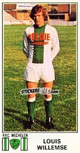 Sticker Louis Willemse - Football Belgium 1975-1976 - Panini