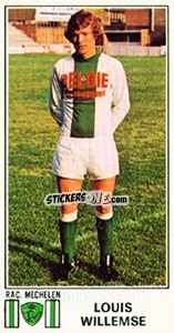 Sticker Louis Willemse - Football Belgium 1975-1976 n. 282 - Panini