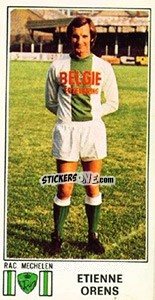 Figurina Etienne Orens - Football Belgium 1975-1976 - Panini