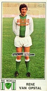 Cromo Rene van Opstal - Football Belgium 1975-1976 - Panini