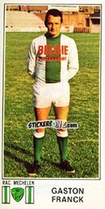 Cromo Gaston Franck - Football Belgium 1975-1976 - Panini