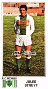 Cromo Jules Struyf - Football Belgium 1975-1976 - Panini