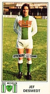 Sticker Jef Desmedt - Football Belgium 1975-1976 - Panini