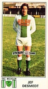 Cromo Jef Desmedt - Football Belgium 1975-1976 n. 291 - Panini