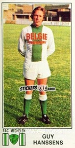 Sticker Guy Hanssens - Football Belgium 1975-1976 n. 293 - Panini