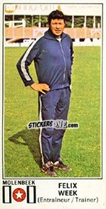 Sticker Felix Week - Football Belgium 1975-1976 - Panini