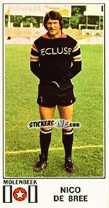 Sticker Nico de Bree - Football Belgium 1975-1976 - Panini