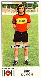 Figurina Eric Dumon - Football Belgium 1975-1976 - Panini