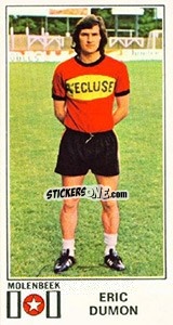 Sticker Eric Dumon - Football Belgium 1975-1976 n. 300 - Panini