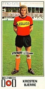 Sticker Kresten Bjerre - Football Belgium 1975-1976 - Panini