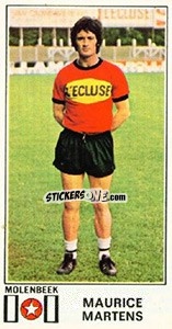 Figurina Maurice Martens - Football Belgium 1975-1976 - Panini