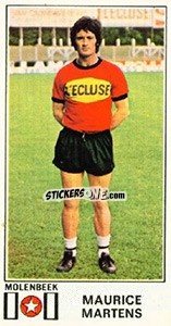 Cromo Maurice Martens - Football Belgium 1975-1976 n. 303 - Panini