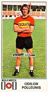 Cromo Odilon Polleunis - Football Belgium 1975-1976 - Panini