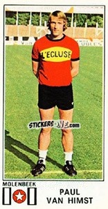 Sticker Paul van Himst - Football Belgium 1975-1976 - Panini
