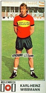 Cromo Karl-Heinz Wissmann - Football Belgium 1975-1976 n. 314 - Panini