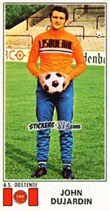 Sticker John Dujardin - Football Belgium 1975-1976 - Panini