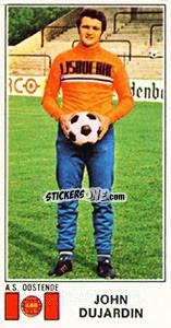 Sticker John Dujardin - Football Belgium 1975-1976 n. 317 - Panini