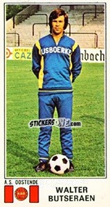 Cromo Walter Butseraen - Football Belgium 1975-1976 - Panini