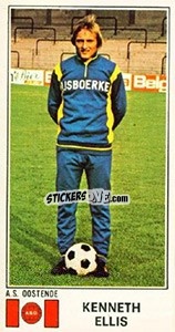 Sticker Kenneth Ellis - Football Belgium 1975-1976 n. 325 - Panini