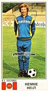 Figurina Hennie Heijt - Football Belgium 1975-1976 - Panini