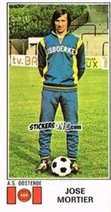 Cromo Jose Mortier - Football Belgium 1975-1976 - Panini