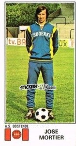 Sticker Jose Mortier - Football Belgium 1975-1976 n. 327 - Panini