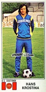 Sticker Hans Krostina - Football Belgium 1975-1976 n. 328 - Panini