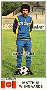 Figurina Matthijs Wijngaarde - Football Belgium 1975-1976 - Panini