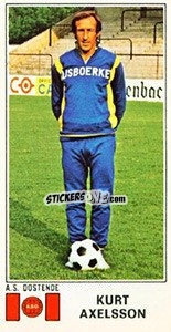 Figurina Kurt Axelsson - Football Belgium 1975-1976 - Panini