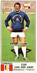 Sticker Cor van der Hart - Football Belgium 1975-1976 - Panini