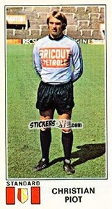 Sticker Christian Piot - Football Belgium 1975-1976 - Panini