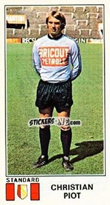 Sticker Christian Piot - Football Belgium 1975-1976 n. 335 - Panini