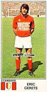 Sticker Eric Gerets - Football Belgium 1975-1976 - Panini