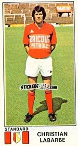 Sticker Christian Labarbe - Football Belgium 1975-1976 - Panini