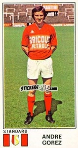 Sticker Andre Gorez - Football Belgium 1975-1976 - Panini
