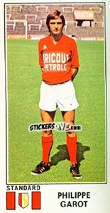 Sticker Philippe Garot - Football Belgium 1975-1976 - Panini