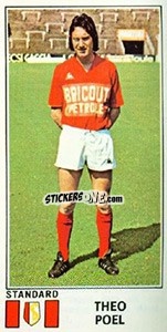 Sticker Theo Poel - Football Belgium 1975-1976 n. 350 - Panini