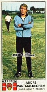 Sticker Andre van Maldeghem - Football Belgium 1975-1976 - Panini