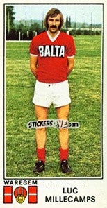 Sticker Luc Millecamps - Football Belgium 1975-1976 n. 355 - Panini