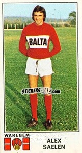 Figurina Alex Saelen - Football Belgium 1975-1976 - Panini