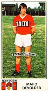 Figurina Marc Devolder - Football Belgium 1975-1976 - Panini
