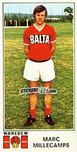 Sticker Marc Millecamps - Football Belgium 1975-1976 - Panini