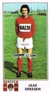 Figurina Jaak Dreesen - Football Belgium 1975-1976 - Panini