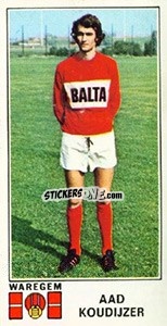 Sticker Aad Koudijzer - Football Belgium 1975-1976 - Panini