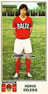 Sticker Herve Delesie - Football Belgium 1975-1976 n. 365 - Panini