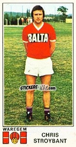 Sticker Chris Stroybant - Football Belgium 1975-1976 - Panini