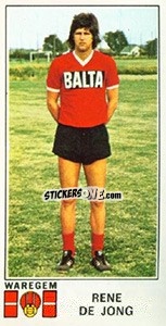 Sticker Rene de Jong - Football Belgium 1975-1976 n. 368 - Panini