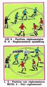 Sticker Loi 8 - Football Belgium 1975-1976 - Panini