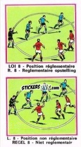 Figurina Loi 8 - Football Belgium 1975-1976 - Panini