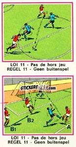 Figurina Loi 11 - Football Belgium 1975-1976 - Panini